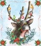 Adorable Reindeer Dishwasher Sticker