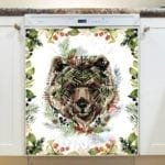 Scandinavian Winter Animals - Bear Dishwasher Sticker