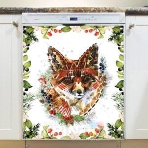 Scandinavian Winter Animals - Fox Dishwasher Sticker