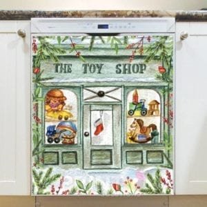 Victorian Christmas Toy Shop #1 - The Toy Shop Dishwasher Sticker