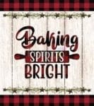 Christmas Baking - Baking Spirits Bright Dishwasher Sticker