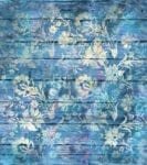 Blue Wood Flower Design #2 Dishwasher Sticker