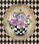 Flowers in a Teacup Dishwasher Sticker