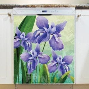 Purple Lilies Dishwasher Sticker