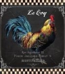 Vintage Farmhouse Rooster #1 - Le Coq Dishwasher Sticker