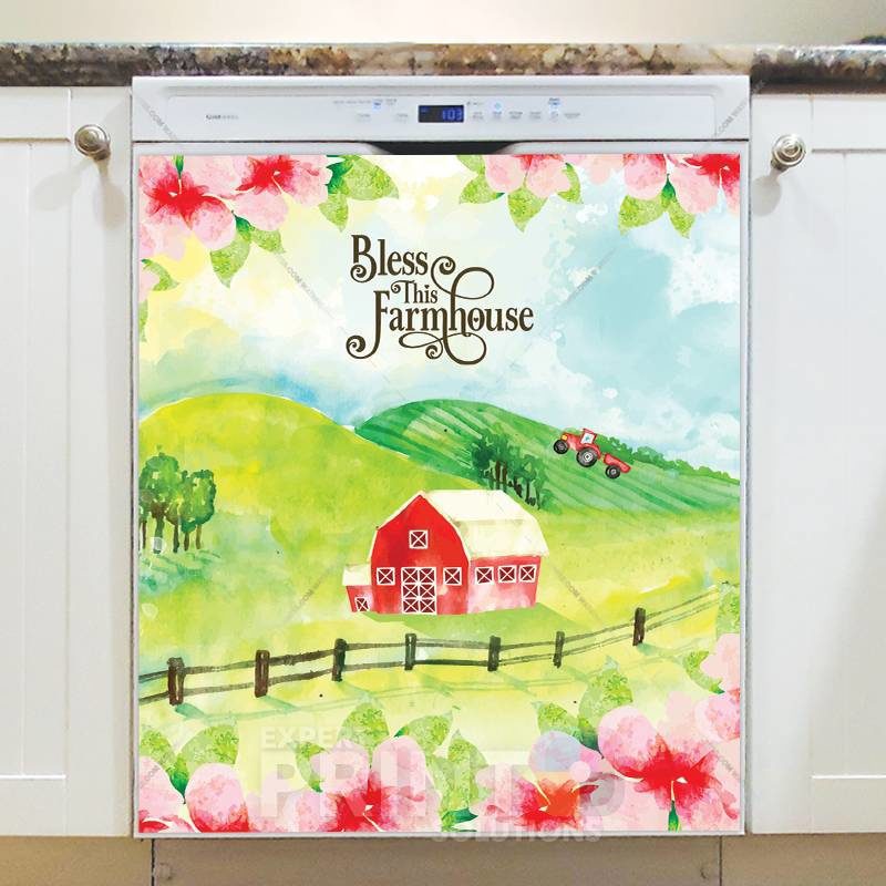 Bless this Farmhouse Dishwasher Sticker