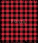 Farmhouse Buffalo Plaid Pattern - Black and Red Dishwasher Sticker