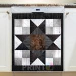 Farmhouse Barn Wood Quilt Tiles #1 Dishwasher Sticker