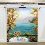 October Afternoon in the Lakehouse Dishwasher Sticker