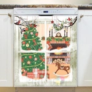 Christmas - Christmas Window Dishwasher Sticker