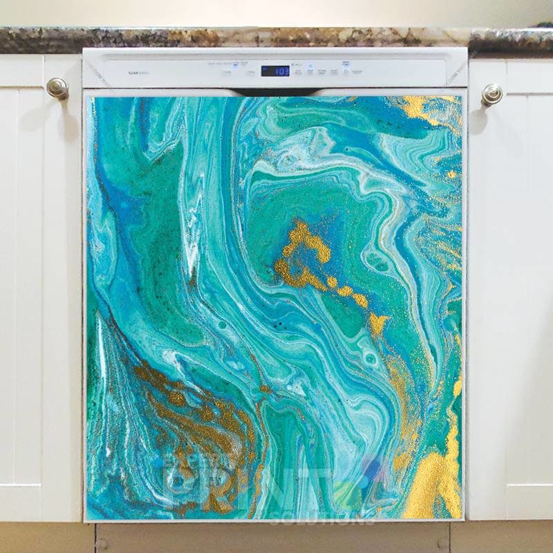 Beautiful Bright Marble Pattern Dishwasher Sticker