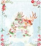 292-christmas-gorgeous-christmas-deer Christmas - Gorgeous Christmas Deer Dishwasher Sticker