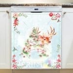 292-christmas-gorgeous-christmas-deer-dishwasher-magnet Christmas - Gorgeous Christmas Deer Dishwasher Sticker