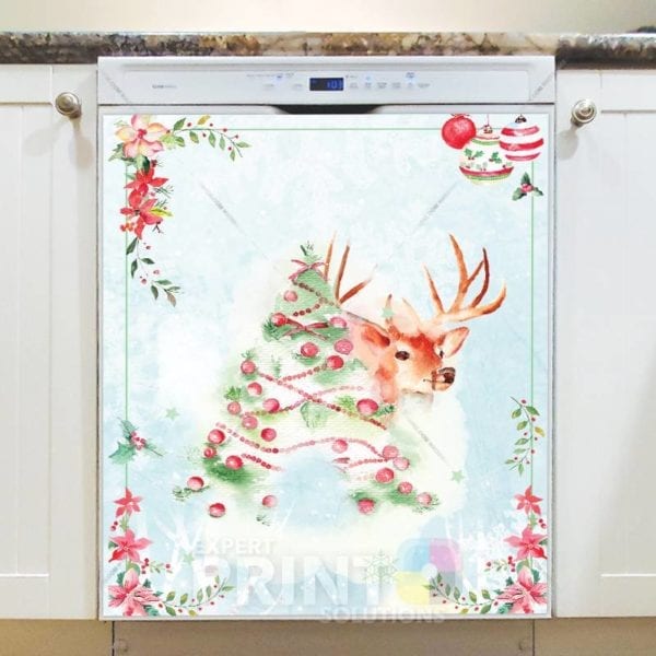 292-christmas-gorgeous-christmas-deer-dishwasher-magnet Christmas - Gorgeous Christmas Deer Dishwasher Sticker