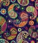 Beautiful Folk Ethnic Native Boho Paisley Design #3 Dishwasher Sticker