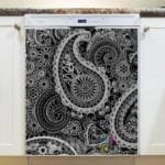 Beautiful Folk Ethnic Native Boho Paisley Design #21 Dishwasher Sticker