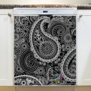 Beautiful Folk Ethnic Native Boho Paisley Design #21 Dishwasher Sticker