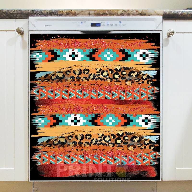 Beautiful Native Folk Design Dishwasher Sticker