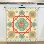 Beautiful Pastel Ethnic Bohemian Design #1 Dishwasher Sticker