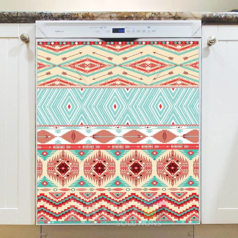 Pretty Native Folk Design Dishwasher Sticker