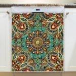 Beautiful Ethnic Native Boho Colorful Mandala Design #4 Dishwasher Sticker