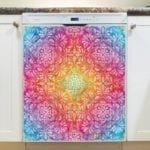 Beautiful Ethnic Native Boho Colorful Mandala Design #9 Dishwasher Sticker