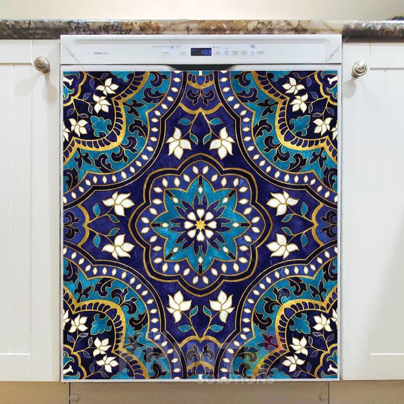Beautiful Ethnic Native Boho Colorful Mandala Design #11 Dishwasher Sticker