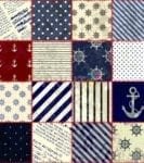 Seaside Cottage Patchwork Pattern Dishwasher Sticker