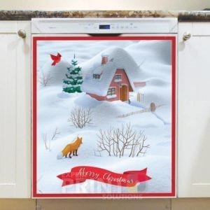 Christmas Visitors - Merry Christmas Dishwasher Sticker