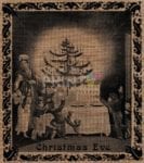 Farmhouse Burlap Pattern - Christmas #9 - Christmas Eve Dishwasher Sticker