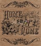 Farmhouse Burlap Pattern - Home Sweet Home Dishwasher Sticker