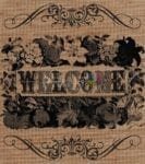 Farmhouse Burlap Pattern - Welcome Dishwasher Sticker