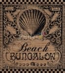 Farmhouse Burlap Pattern - Beach Bungalow Dishwasher Sticker