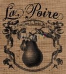 Farmhouse Burlap Pattern - Pear Design Dishwasher Sticker