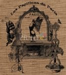 Farmhouse Burlap Pattern - Butterfly Dresses Dishwasher Sticker