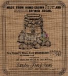 Farmhouse Burlap Pattern - Strawberry Jam Dishwasher Sticker