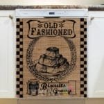 Burlap Old Fashioned Biscuits and Gravy Dishwasher Sticker