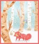 Christmas - Winter Fox in the Snowfall Dishwasher Sticker