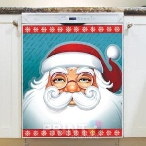 Christmas - Nice Santa Face Dishwasher Sticker