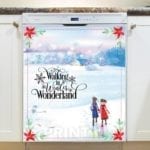 358-christmas-walking-in-a-winter-wonderland-dishwasher-magnet Christmas - Walking in a Winter Wonderland Dishwasher Sticker
