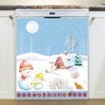 Christmas - Snowy Days Dishwasher Sticker