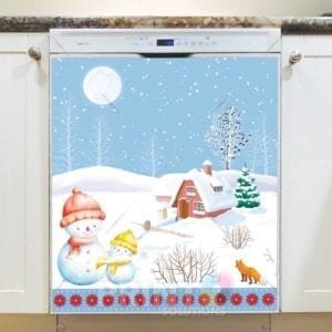 Christmas - Snowy Days Dishwasher Sticker