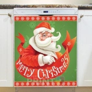 Santa's Greeting - Merry Christmas Dishwasher Sticker
