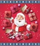 Christmas - Santa and Gift Boxes Dishwasher Sticker