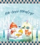Christmas - We Love Winter! Dishwasher Sticker