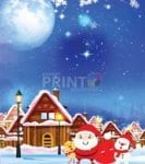 Christmas - Cute Santa and Snowman Dishwasher Sticker