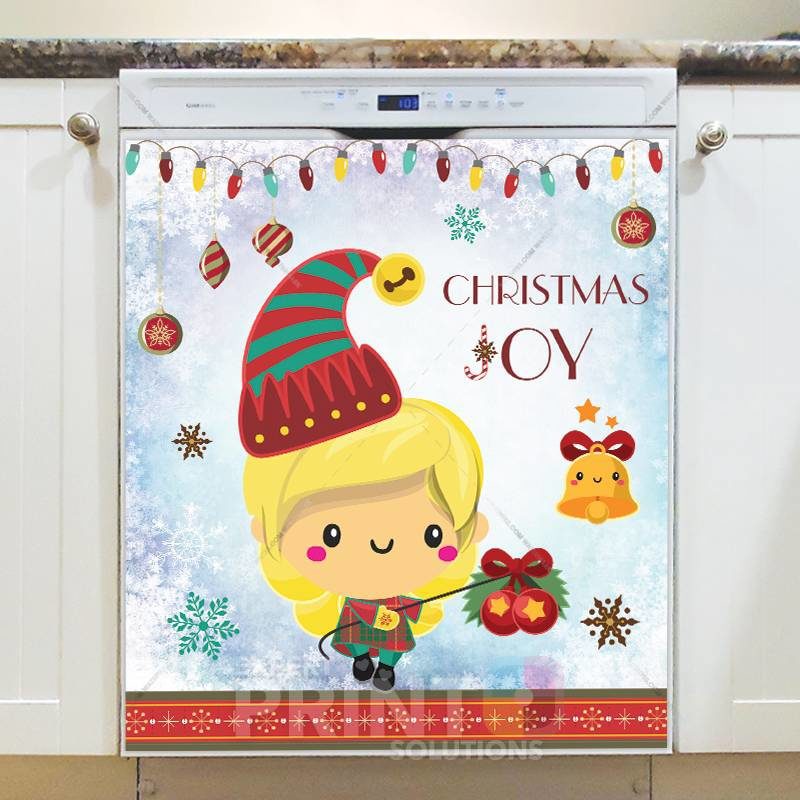Santa's Little Elves #2 - Christmas Joy Dishwasher Sticker