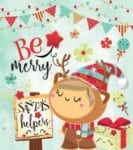 Christmas - Santa's Little Helper #2 - Be Merry Dishwasher Sticker