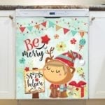 Christmas - Santa's Little Helper #2 - Be Merry Dishwasher Sticker
