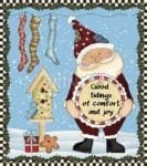 Christmas - Prim Country Christmas #84 - Good Tidings of Comfort and Joy Dishwasher Sticker